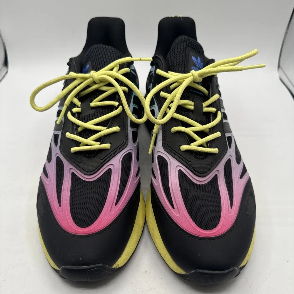 Adidas ZX 2K Boost 2.0‎ Men's Athletic Sneakers Black Yellow Ink GY8283 Size 9.5